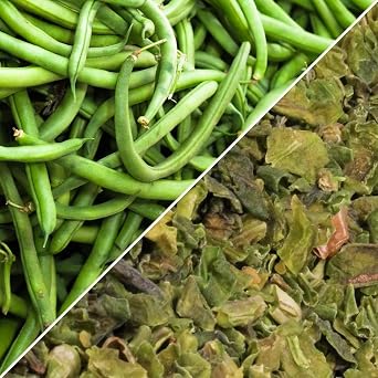 Dried Chopped String Beans by Its Delish, 2 lbs Bulk Bag | Dehydrated Cut Green Bean Vegetables | Dried Veggies For Cooking, Camping, Emergency Supply, Soups, Stir Fry | No Salt, Vegan, Kosher