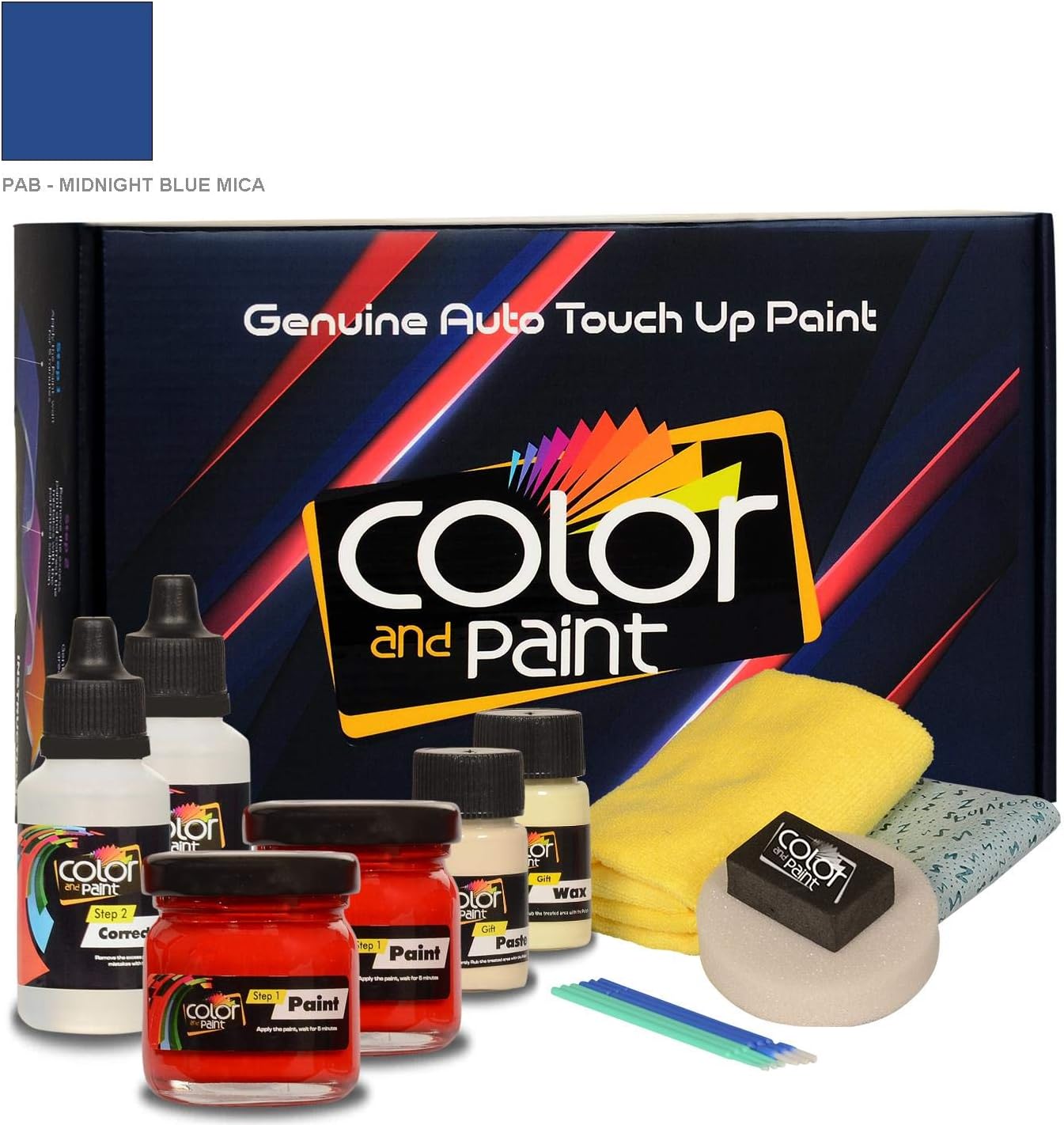 Color and Paint Compatible with/SsangYong Musso/Midnight Blue MICA - PAB/Touch UP Paint System for Paint Chips and Scratches/PRO Care