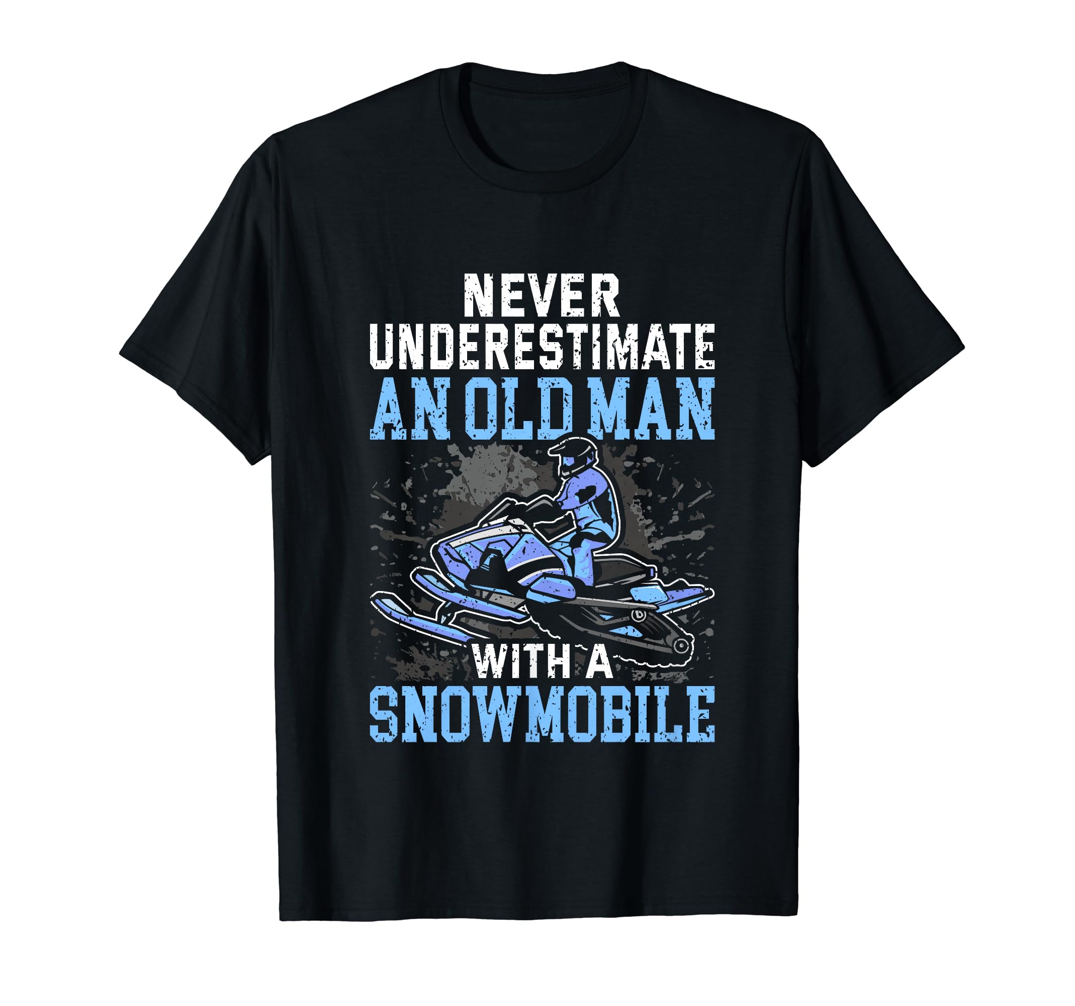 Snowmobile Gear Old Man Beard Snowmobile Helmet Snowmobiles T-Shirt