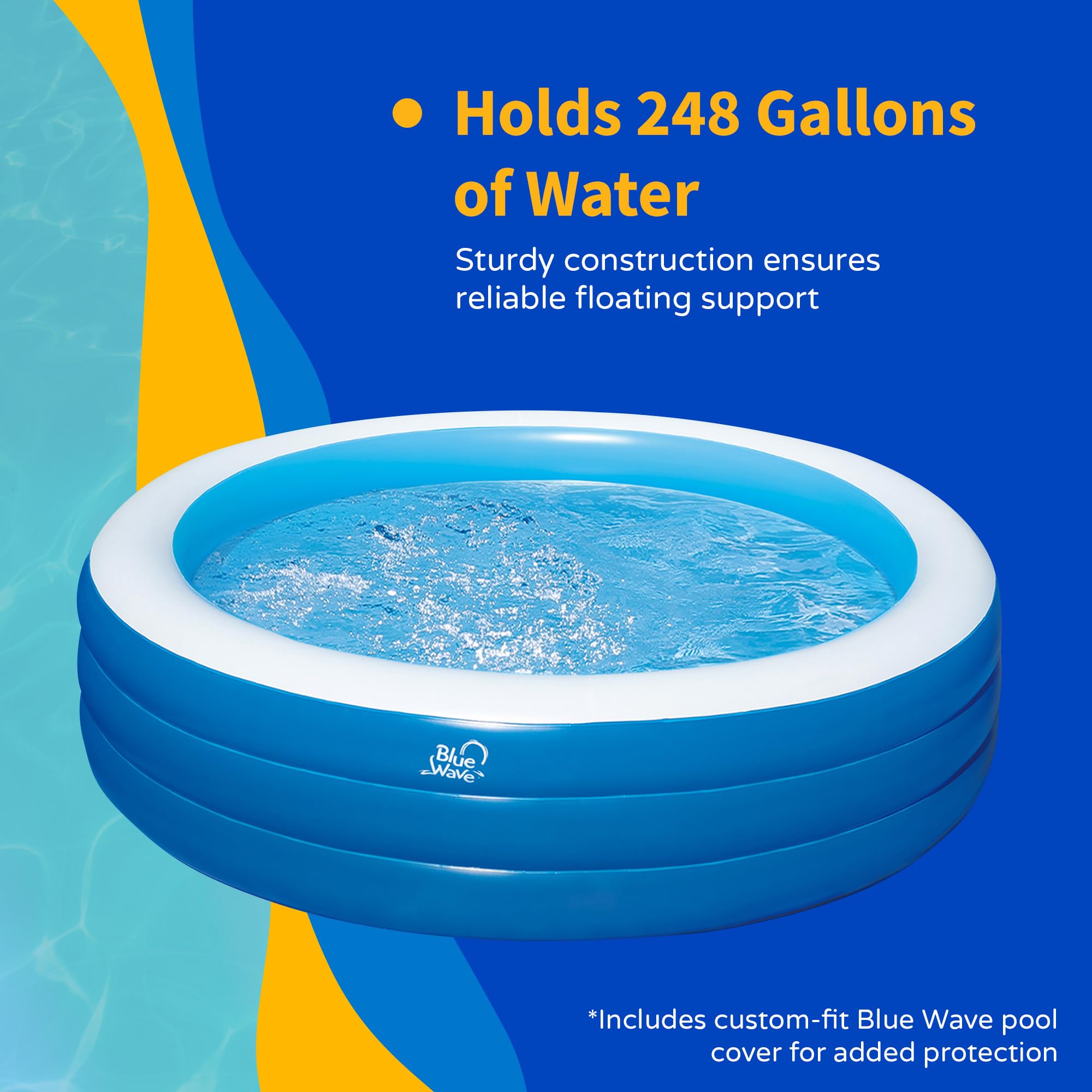Amazon.com : Inflatable 7.5-ft x 22-in Deep Round Family Pool with 
