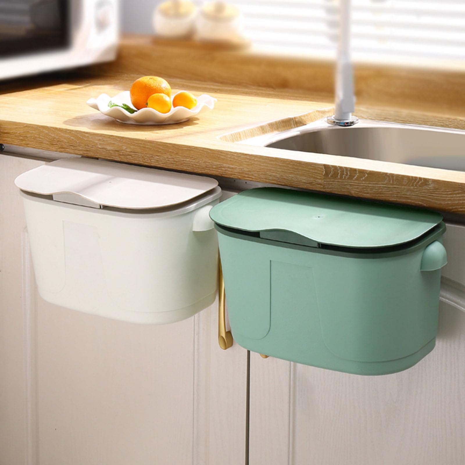Pattumiera Cucina- 10L Pattumiera da Appendere Sospesa Pieghevole
