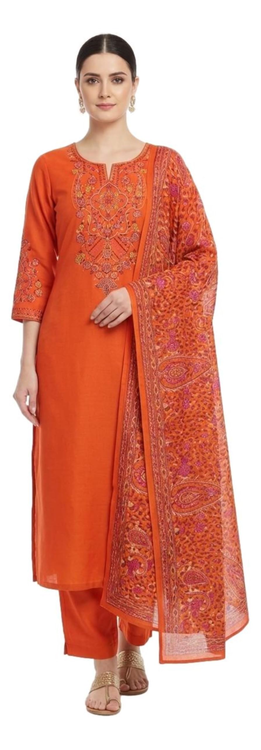 shempire Spun Wool Embroided Pashmina Salwar suit for Women with Shawl for Winter wear in solid colors (VIHANp1000_Dress Material__Unstitched)-picture-28