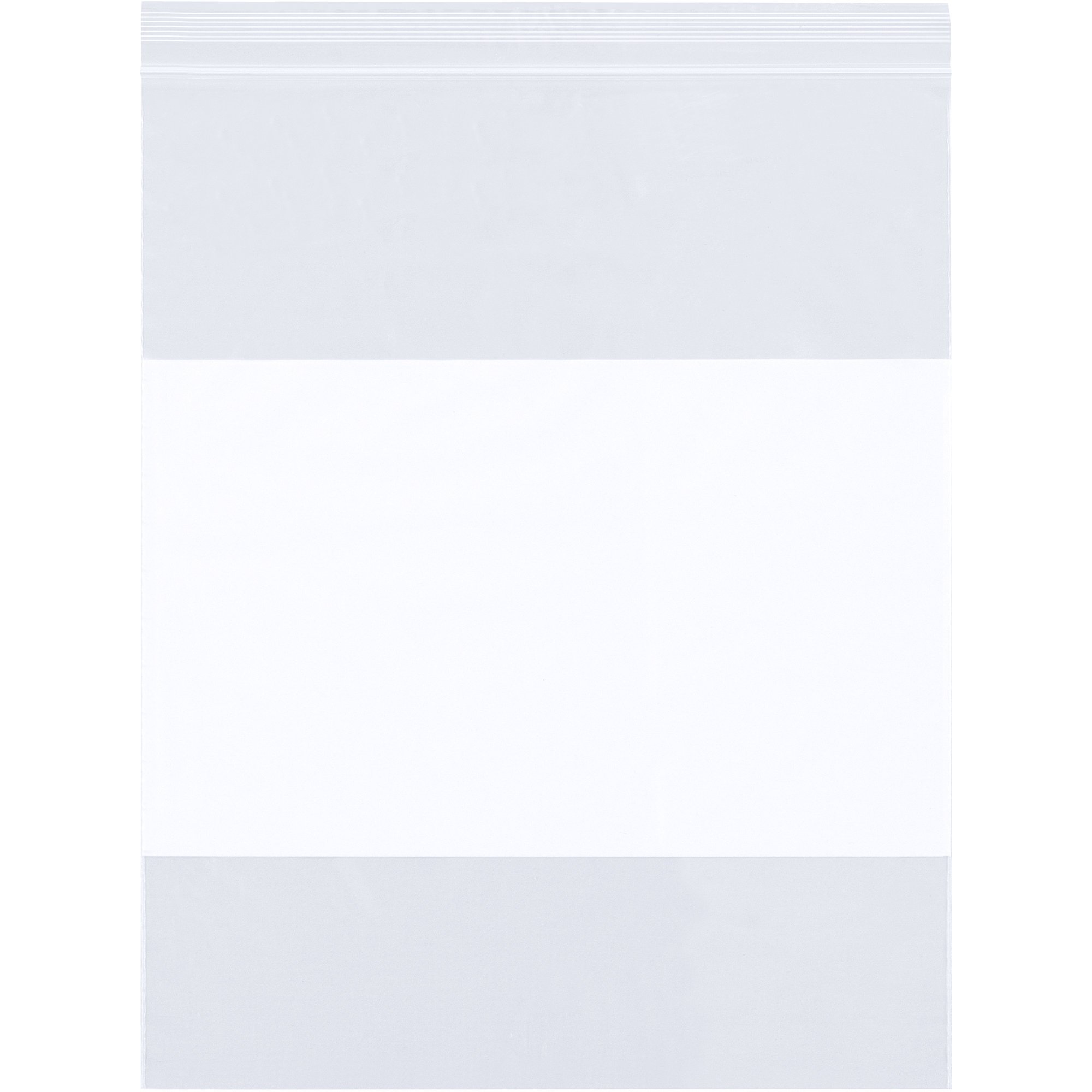 Poly Bag Guy White Block Reclosable 4 Mil Poly Bags, 9" x 12", Clear, 1000Case