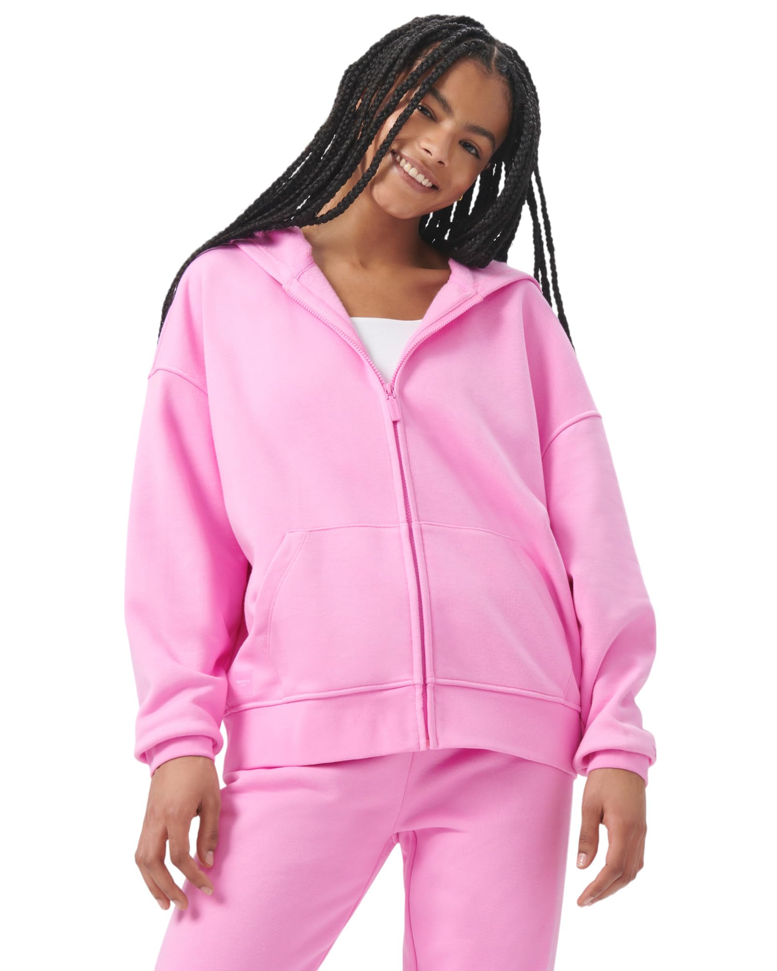 florence by mills Women's Cozy Crush Oversized Zip Hoodie