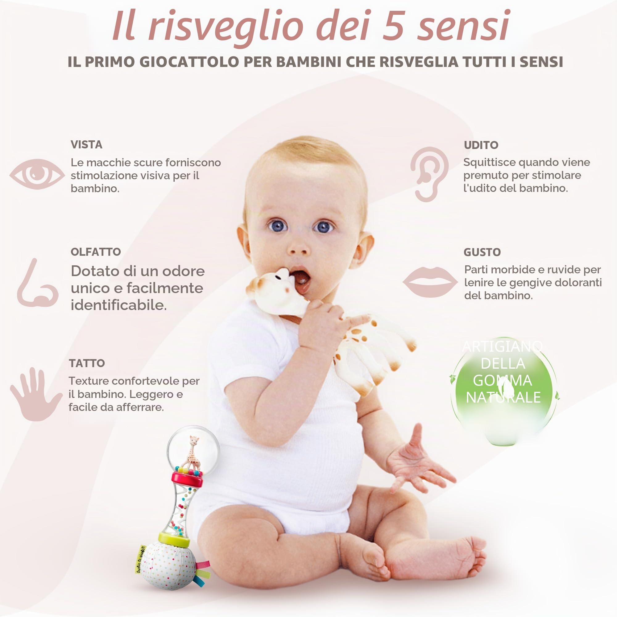 Sophie la Girafe - Cofanetto Nascita + Sonaglio Soft - Dalla Nascita