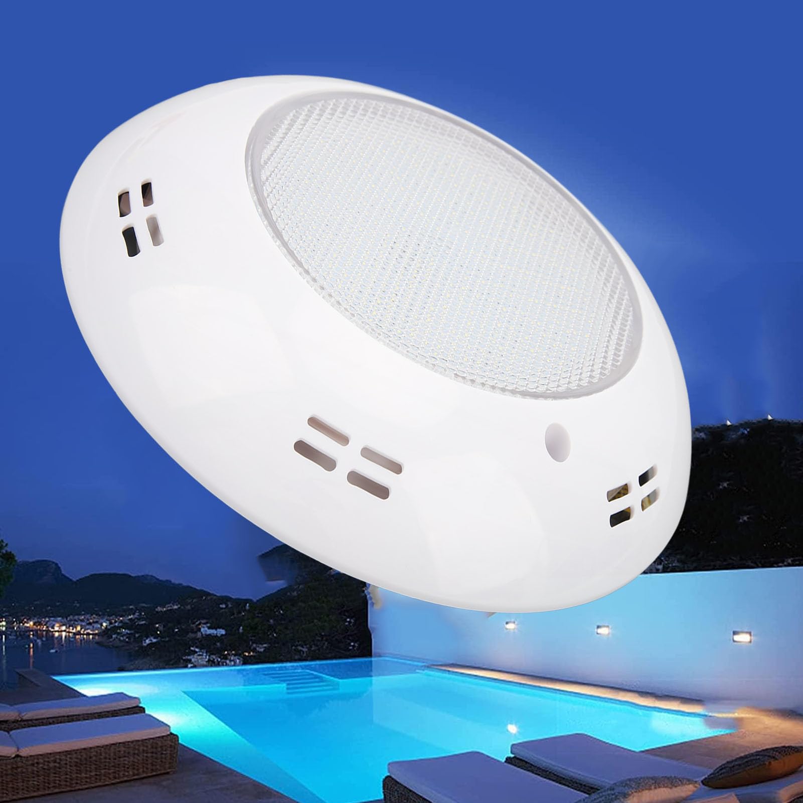 18W LED-Poolleuchten, Wandmontage-Unterwasserleuchte für Schwimmbad, IP68-Landschaftsleuchte (weißes Licht)