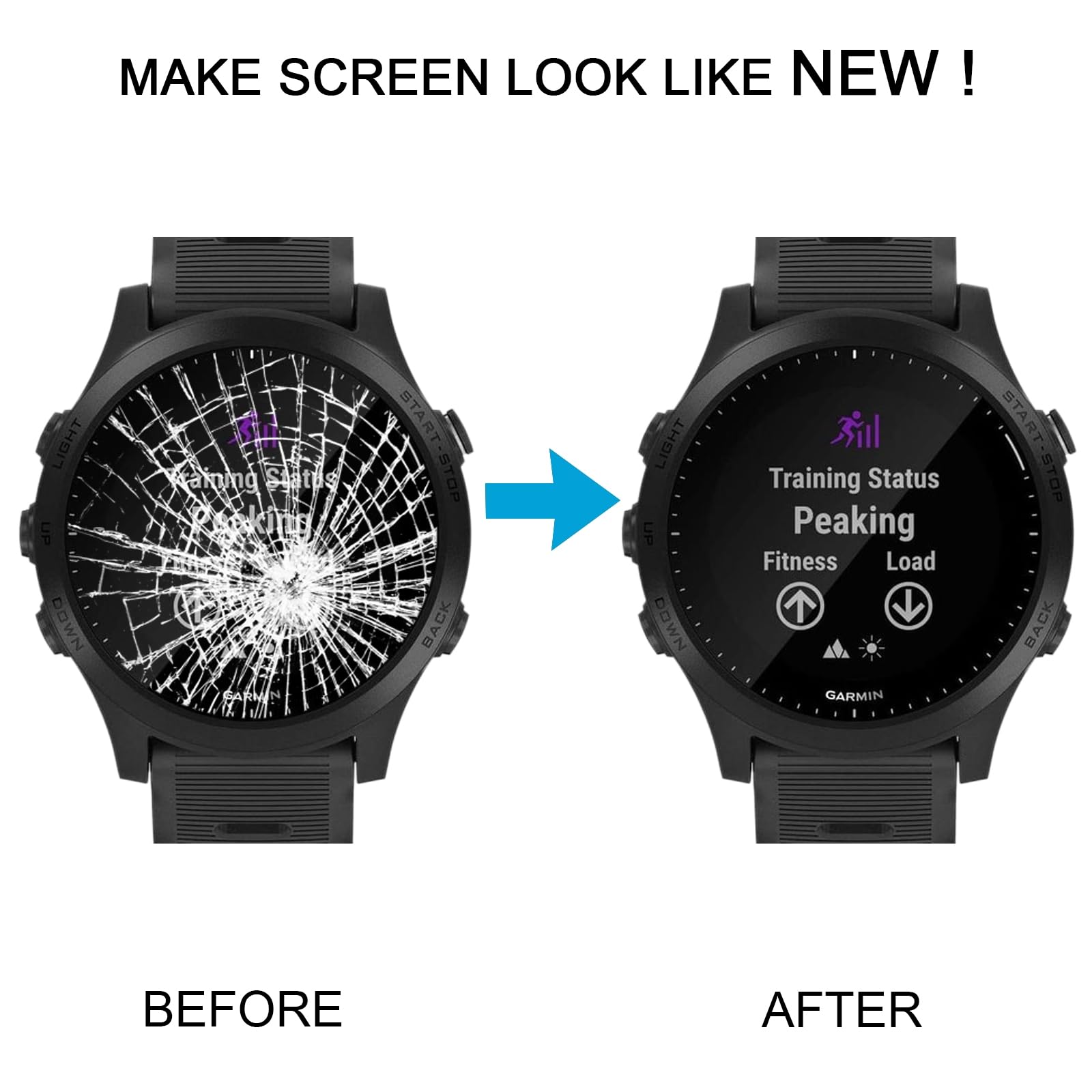 Pièce de rechange de montre pour l'écran LCD de Garmin Forerunner 945 avec montage complet de Digitizer Accessoires