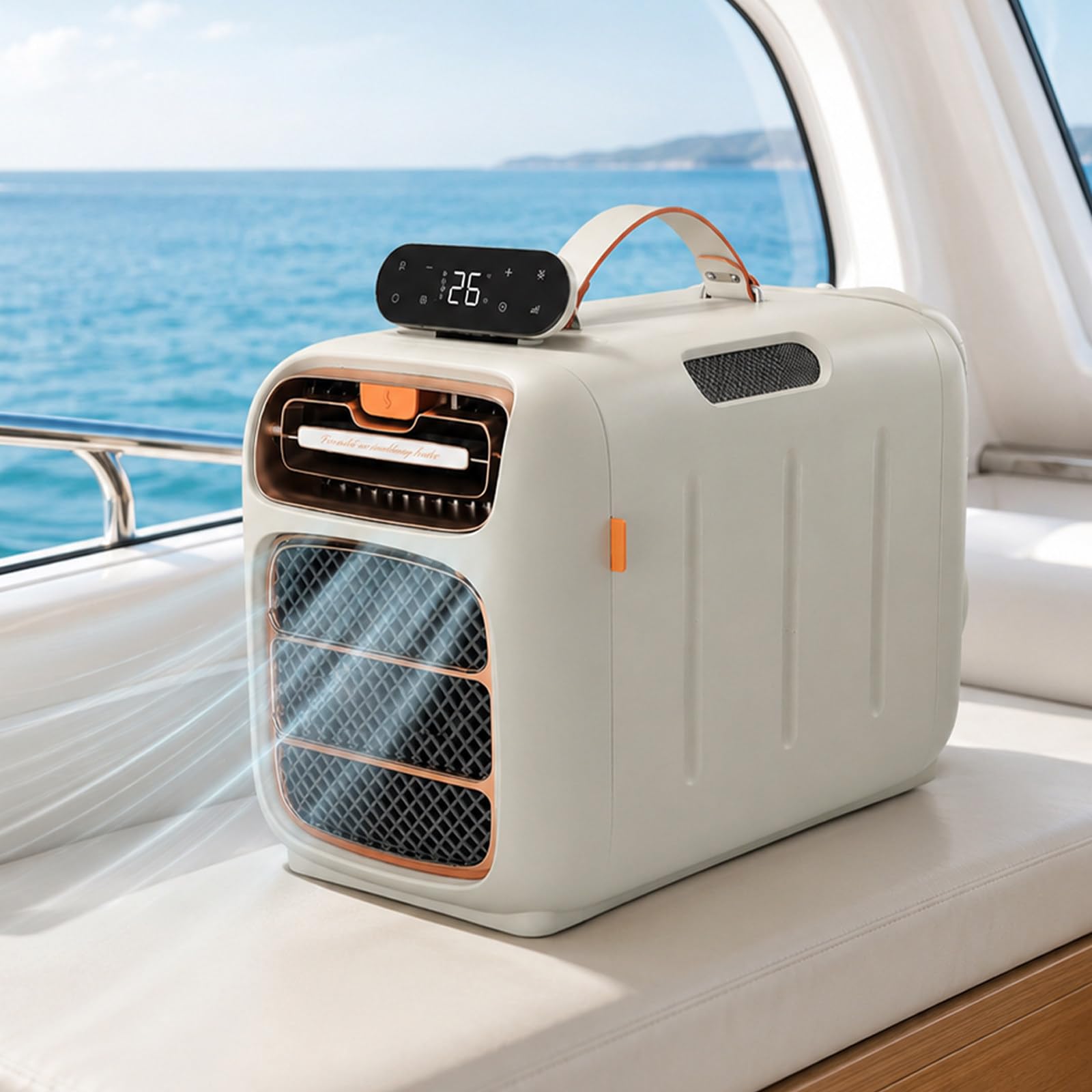 pealiritansemen Camping Air Conditioner, 4700 BTU Small Portable Air Conditioner with Cool, Dry, Fan and Sleep Modes, Dual-Hose Exhaust, Adjustable Timer and Remote for RV, Tent and Home Office
