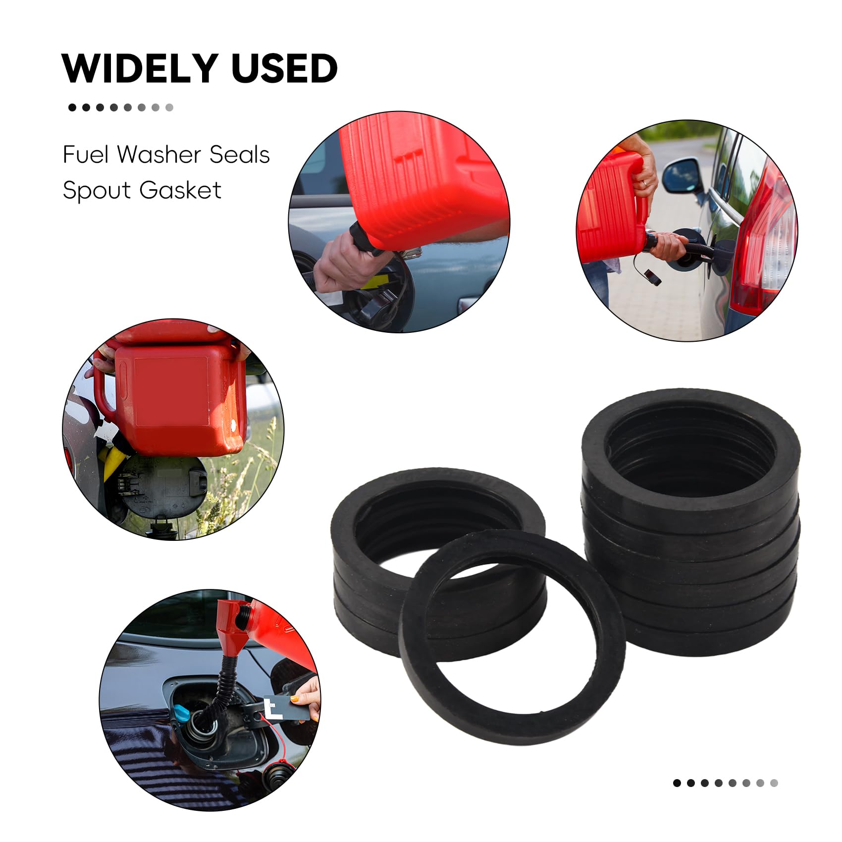 Frienda Gas Can Spout Gaskets Rubber Ring Can Gaskets Fuel Washe 並行輸入品