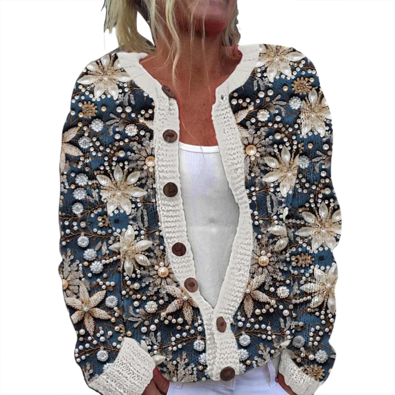 Women's Christmas Cardigan, Christmas Jacket, Funny Cardigan, Ugly Reindeer, Santa Claus, Ugly Christmas Sweater, Christmas Jumper, Sweatshirt, Knitted