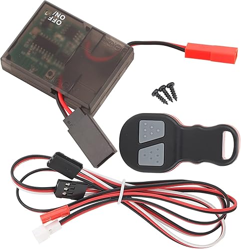 Leapiture Coche universal cabrestante control remoto controlador receptor cabrestante kit accesorio fácil instalar para 110 RC Crawler RC piezas