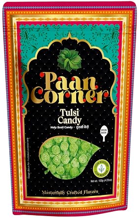 Paan Corner Tulsi Candy, Holy Basil Flavored, Vegan, 4.23 oz