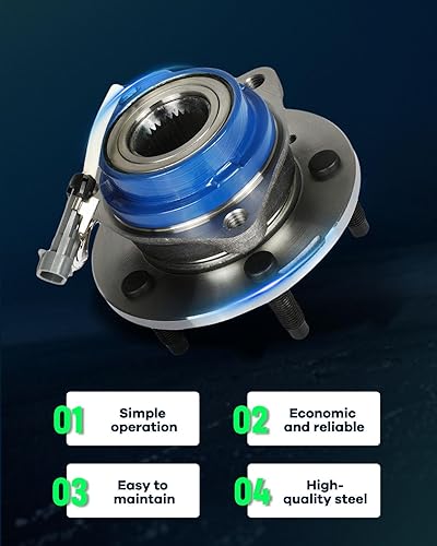 Miniatura 6 de SCITOO Cojinete de cubo de rueda 513121 para Buick Century Regal, para Chevrolet Impala, para Pontiac Grand Prix, para Cadillac DTS Conjunto de