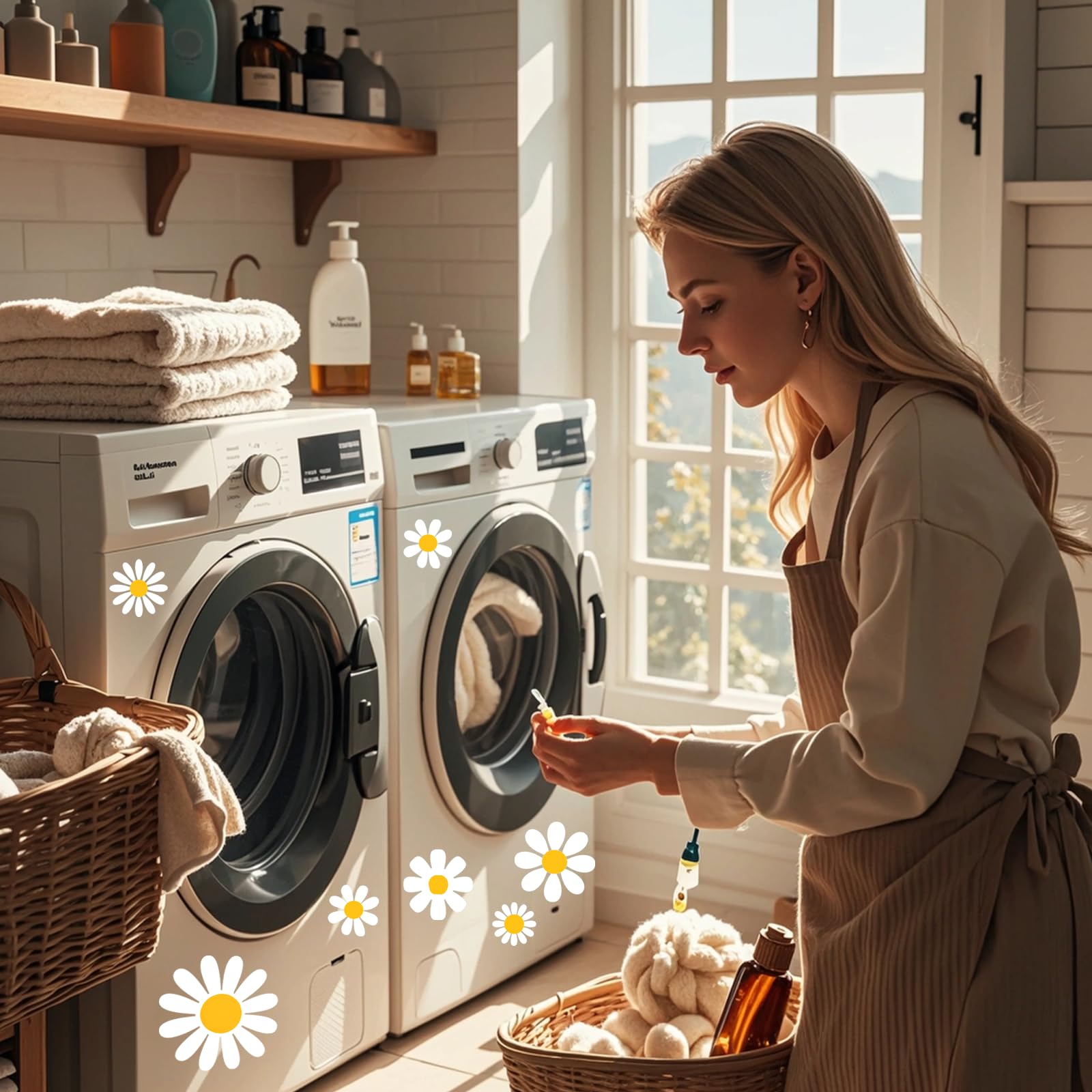 82 szt. Naklejki samochodowe, Daisy Flower Dekoracyjne naklejki samochodowe Naklejki samochodowe Naklejki winylowe Samoprzylepne naklejki ścienne dla pojazdów terenowych