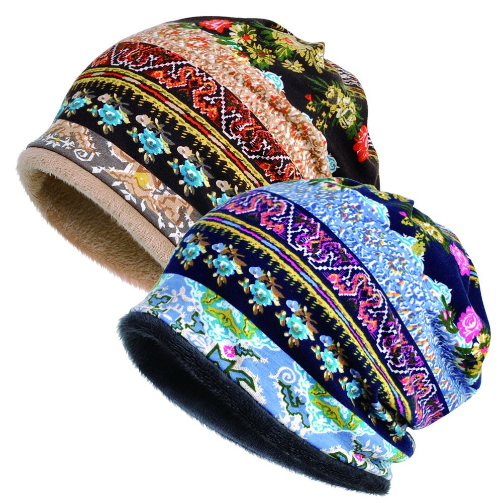 Women's Cotton Beanie Chemo Hats for Cancer Patients