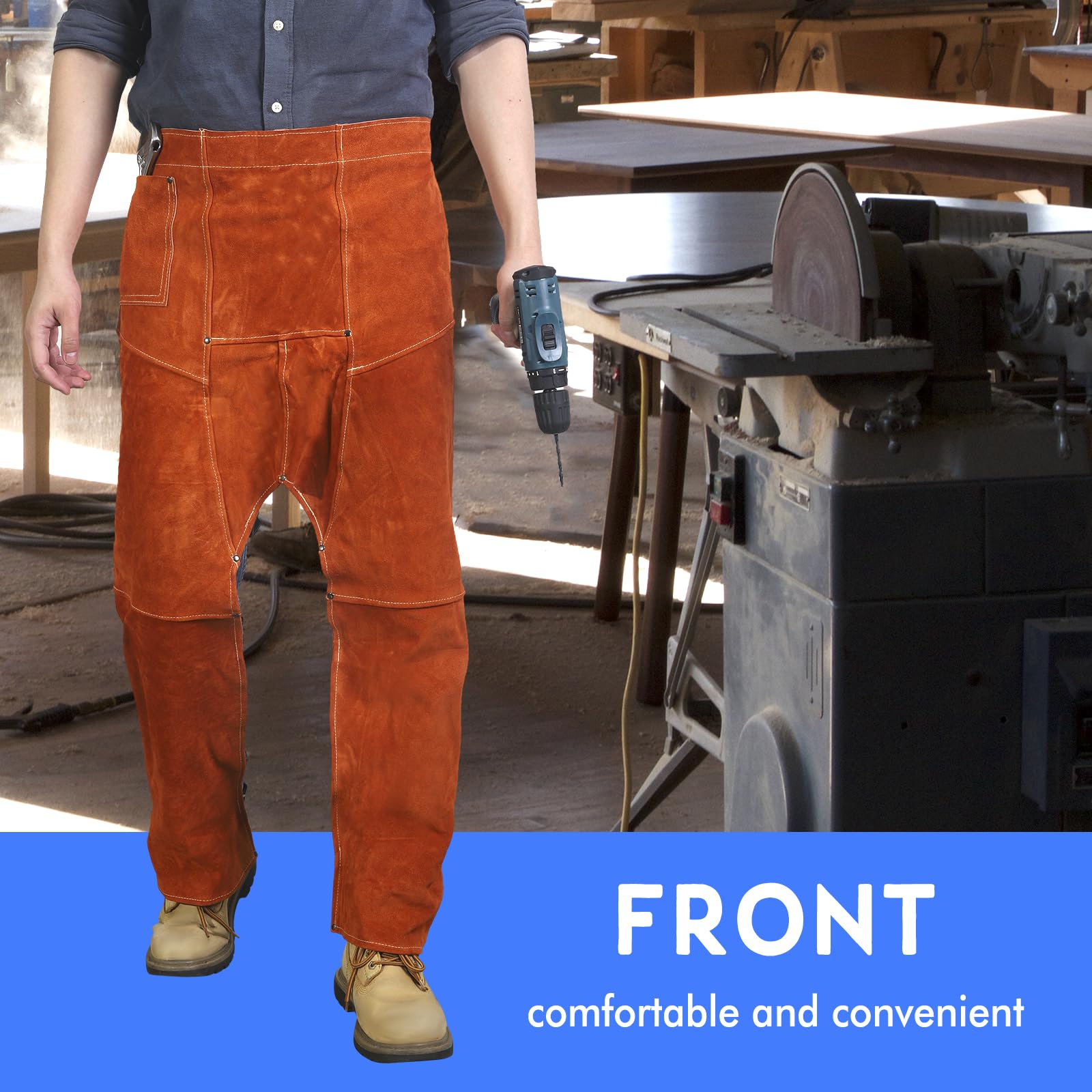 QeeLink Leather Welding Pants - Image 3