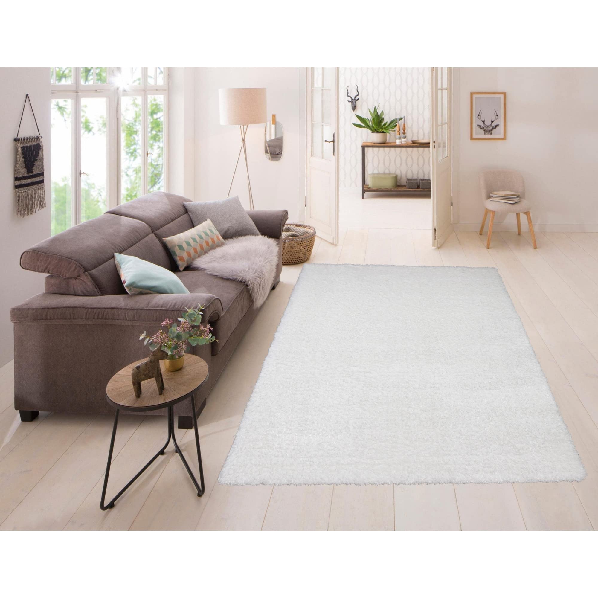 INDOMEX OUTLILYWH050 Rugs, 050 x 110 cm, White, 050x110 Zentimeter - Image 2
