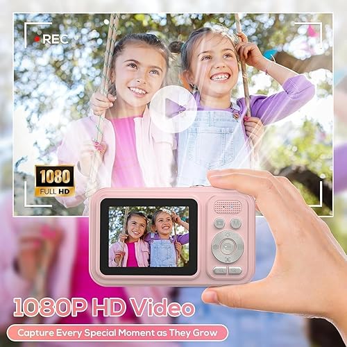 Miniatura 3 de Cámara digital para niños, cámaras digitales de 48 MP FHD 1080P para apuntar y disparar con zoom de 16X, cámaras portátiles compactas para