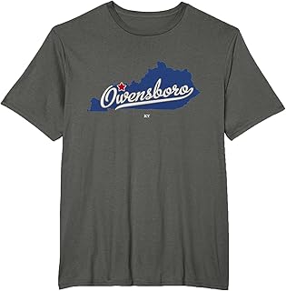 Owensboro Kentucky KY Map T-Shirt