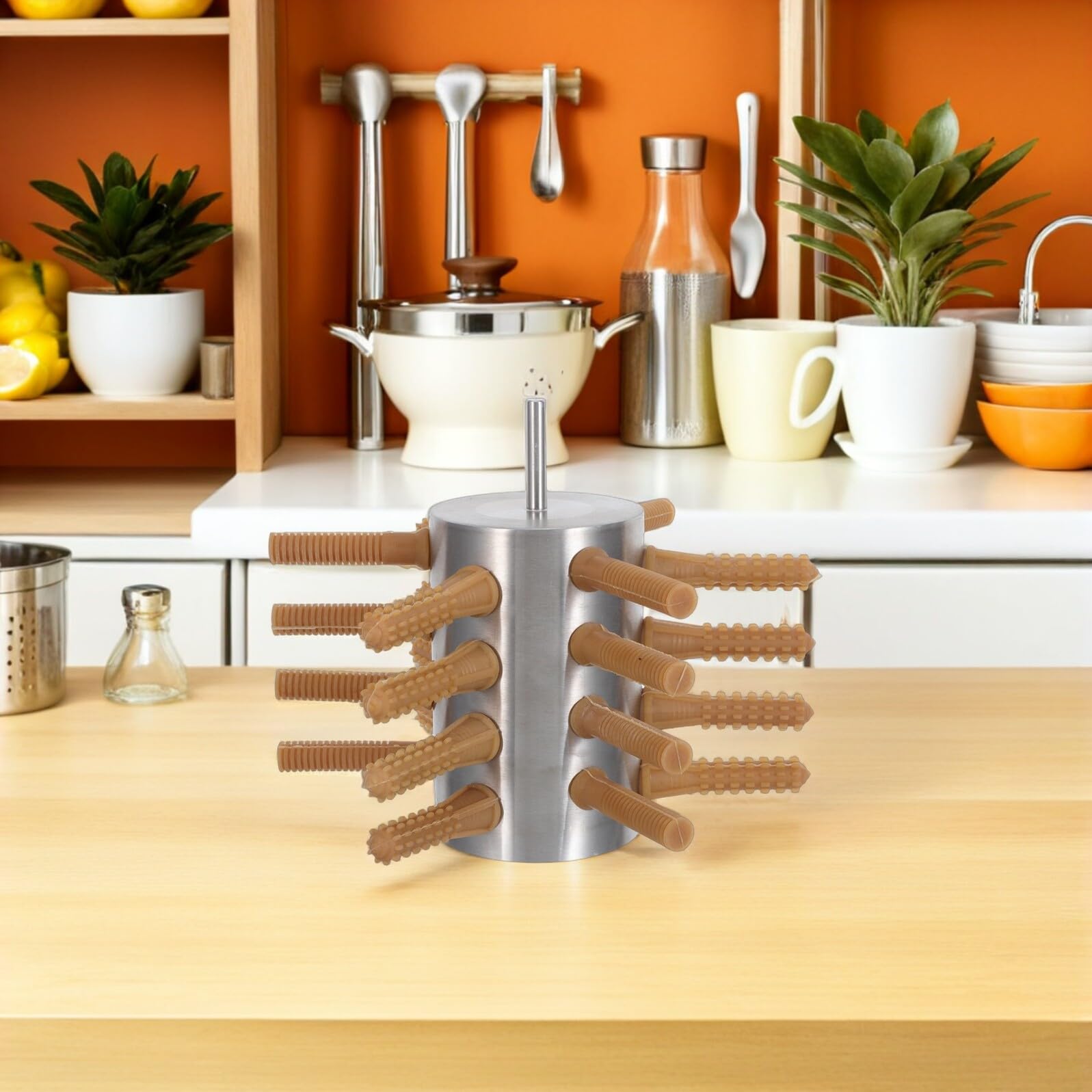 Hohopeti Spiumatrice Semiautomatica per Pollame in Acciaio Resistente 24 Dita, Utensile Portatile per Spennatura di Polli, Anatre e Oche, Attrezzatura per Lavorazione Carne Adatta a Uso