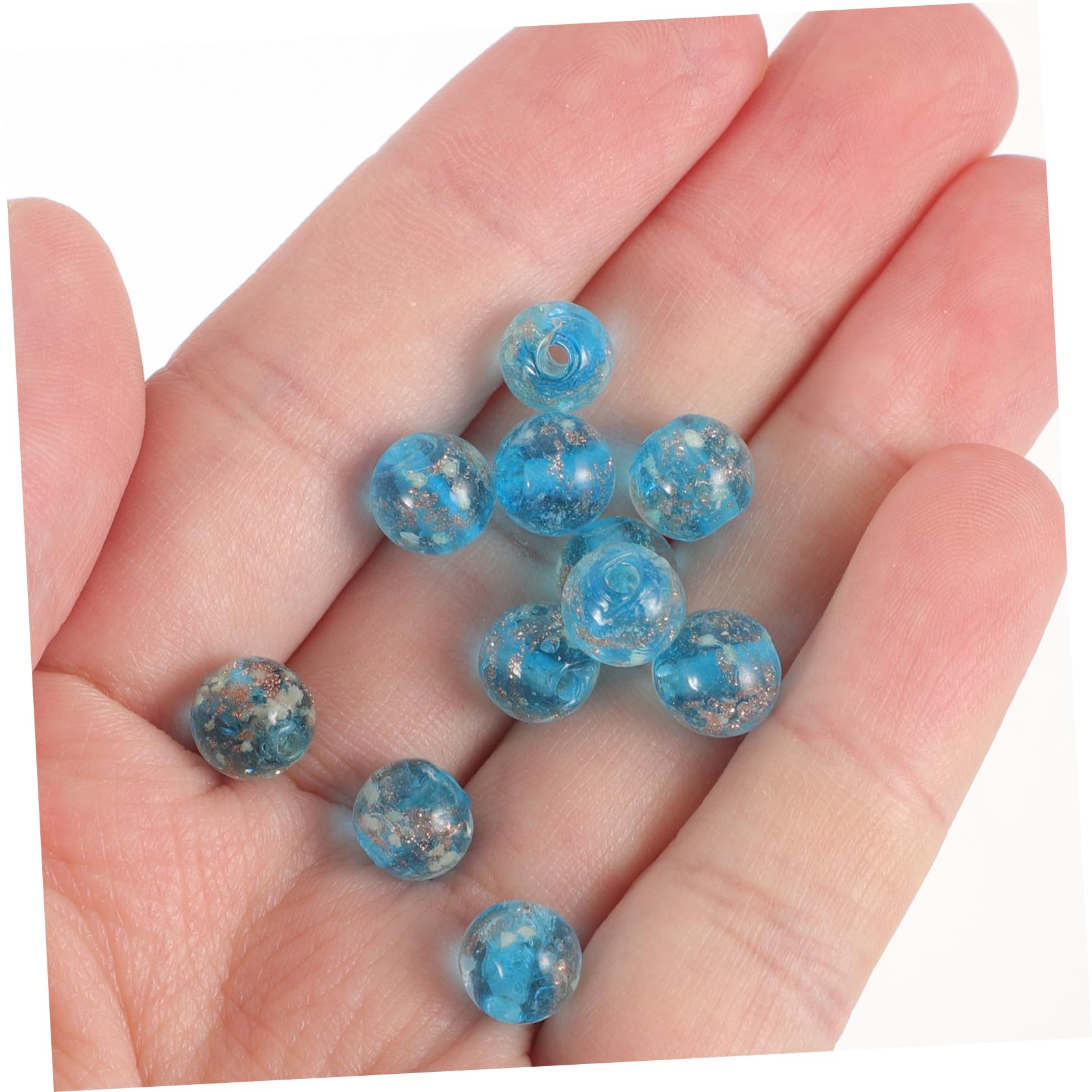 NUOBESTY 400piezas Perlas De Fluorescentes Para Diy Espaciadoras De Joyería y Pulseras Perlas Sueltas Para Manualidades