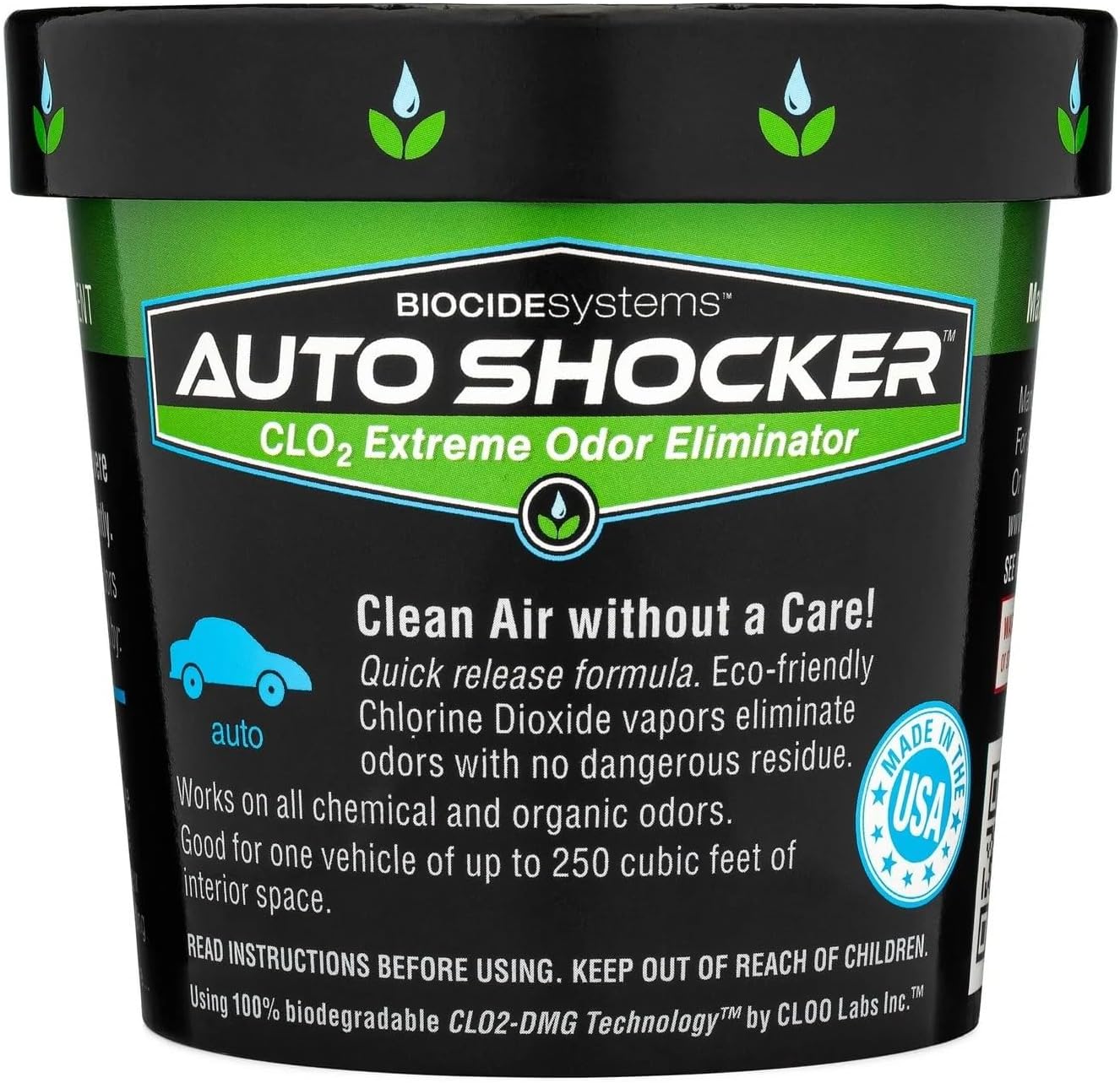 Auto Shocker ClO2 car interior odor eliminator