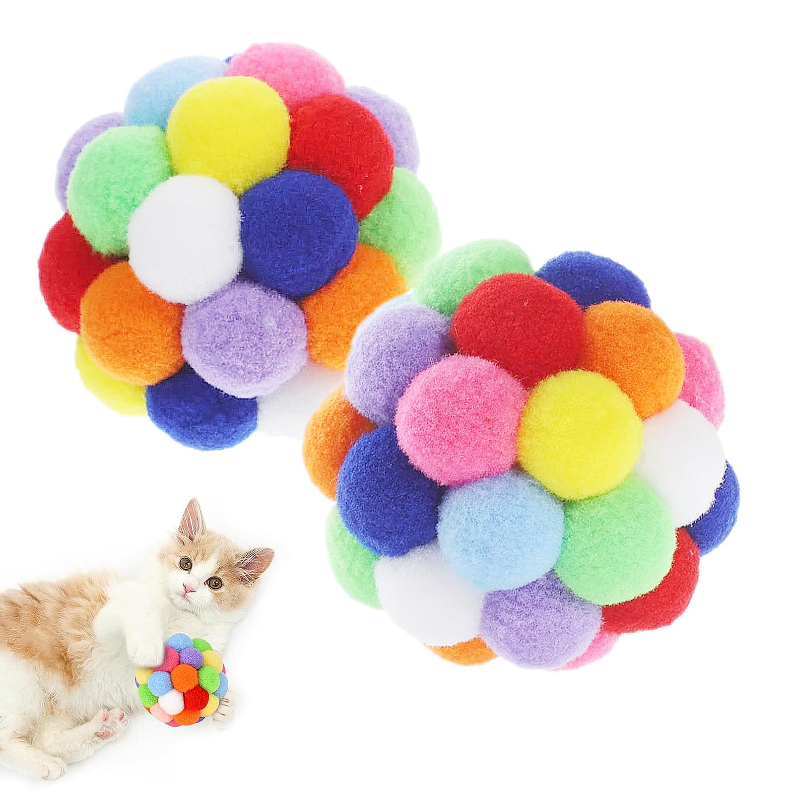 Thxutm Cat Toy Balls 4PCS - 1.75