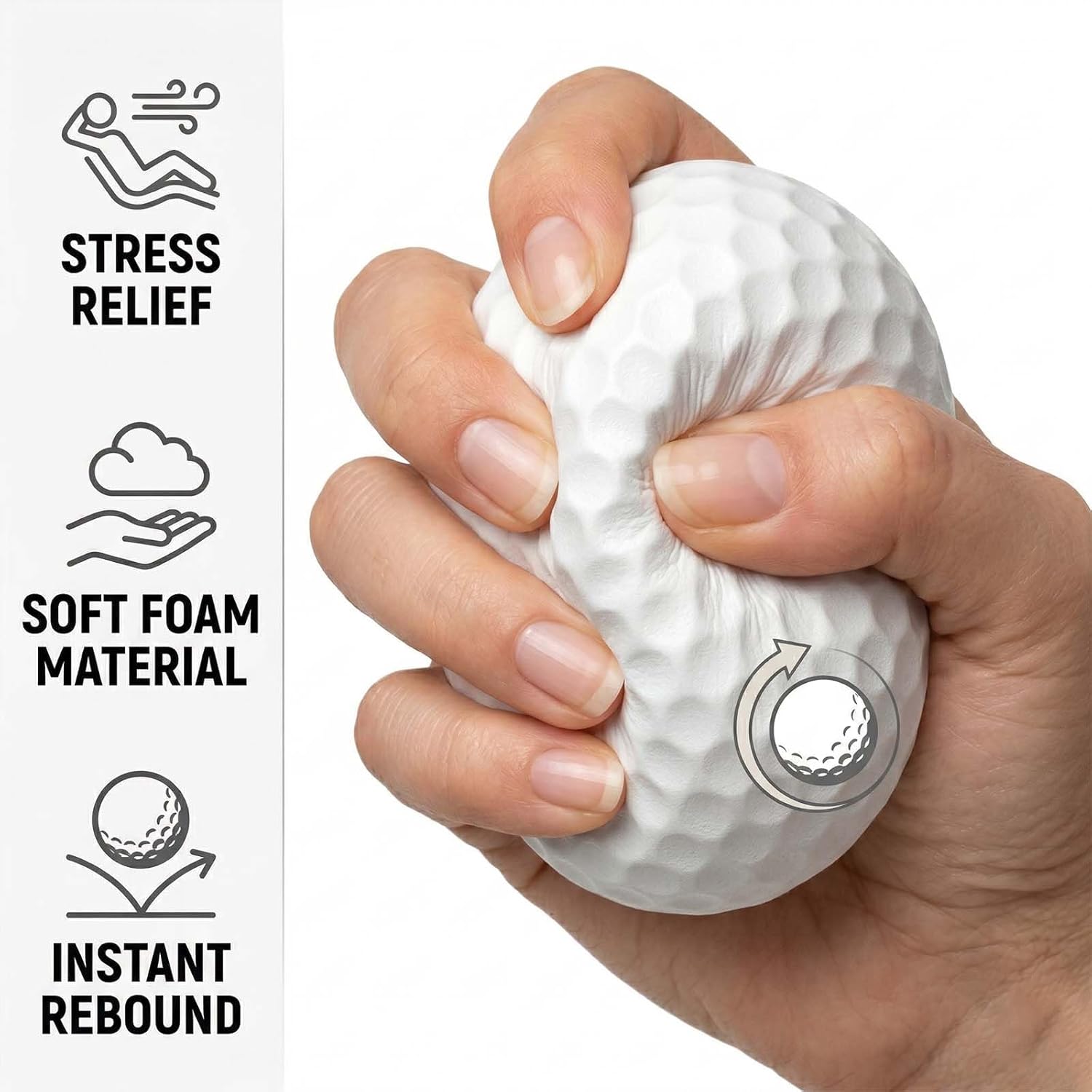 10/50/100 Packs Personalized Stress Balls with Logo/Text, Custom Name Stress Balls with Encouraging Quotes, Unique Employee Appreciation Gift