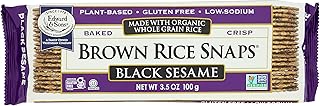 Edward & Sons, Brown Rice Snaps, Black Sesame Flavor, Organic, 3.5 oz