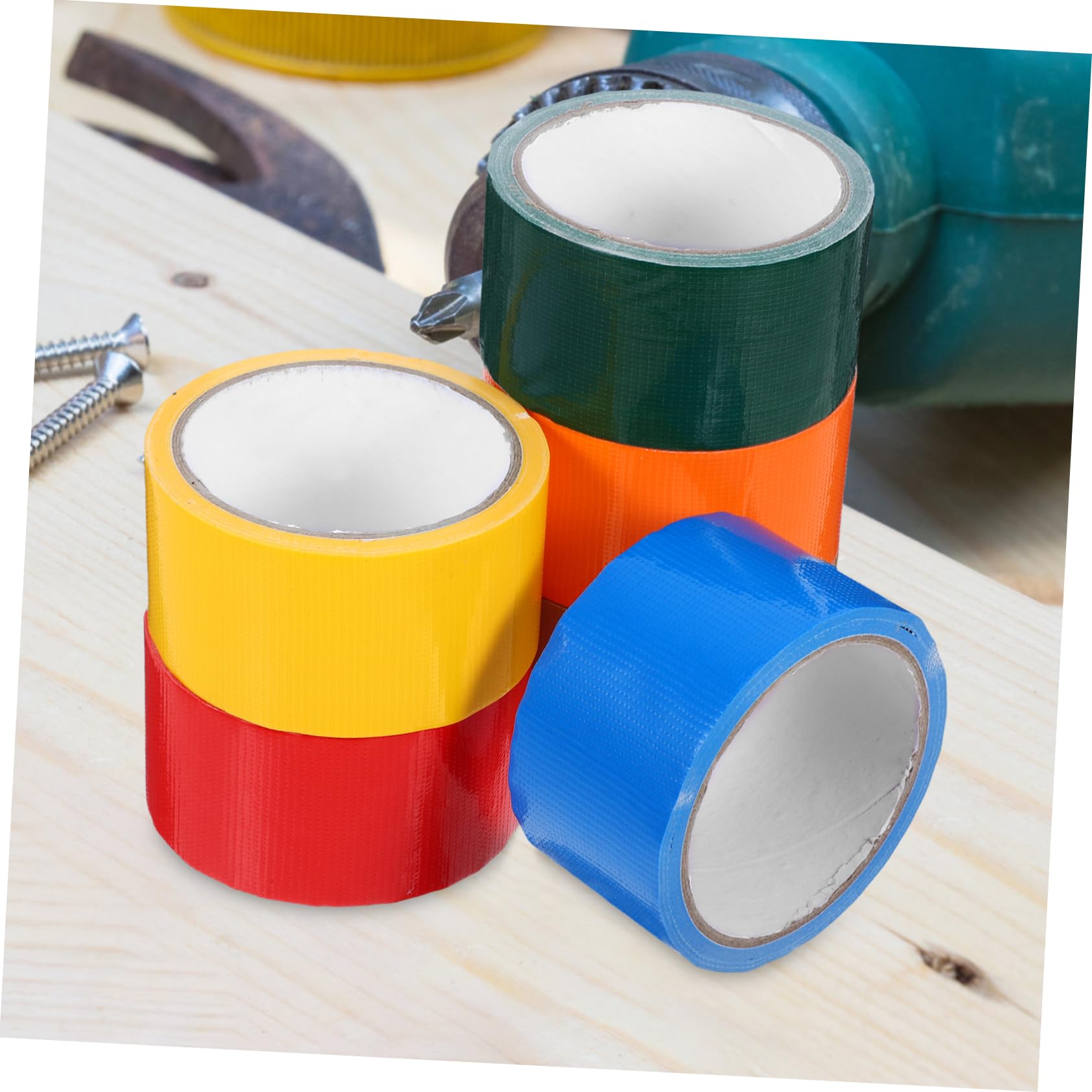 GALPADA 6rollen Bunte Gewebebänder Wasserdichte Praktische Klebebänder Für Bastelprojekte Verpackungen Und Dekoration Starke Haftung