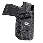 P365 Holster, Carbon Fiber Kydex Holster IWB for sig P365 Holsters - Inside Waistband Holster sig P365 Pistol Gun Case Accessories (Black, Right Hand)