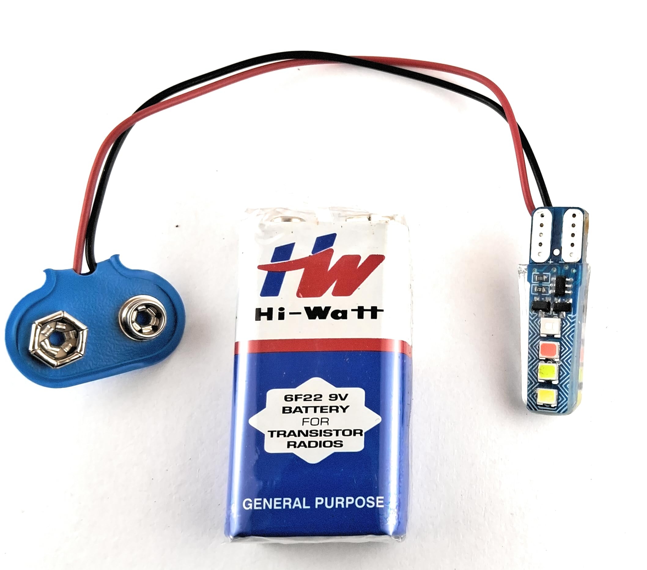 SME Multicolor Auto Flashing LED Light setup with 9V Battery-image-19