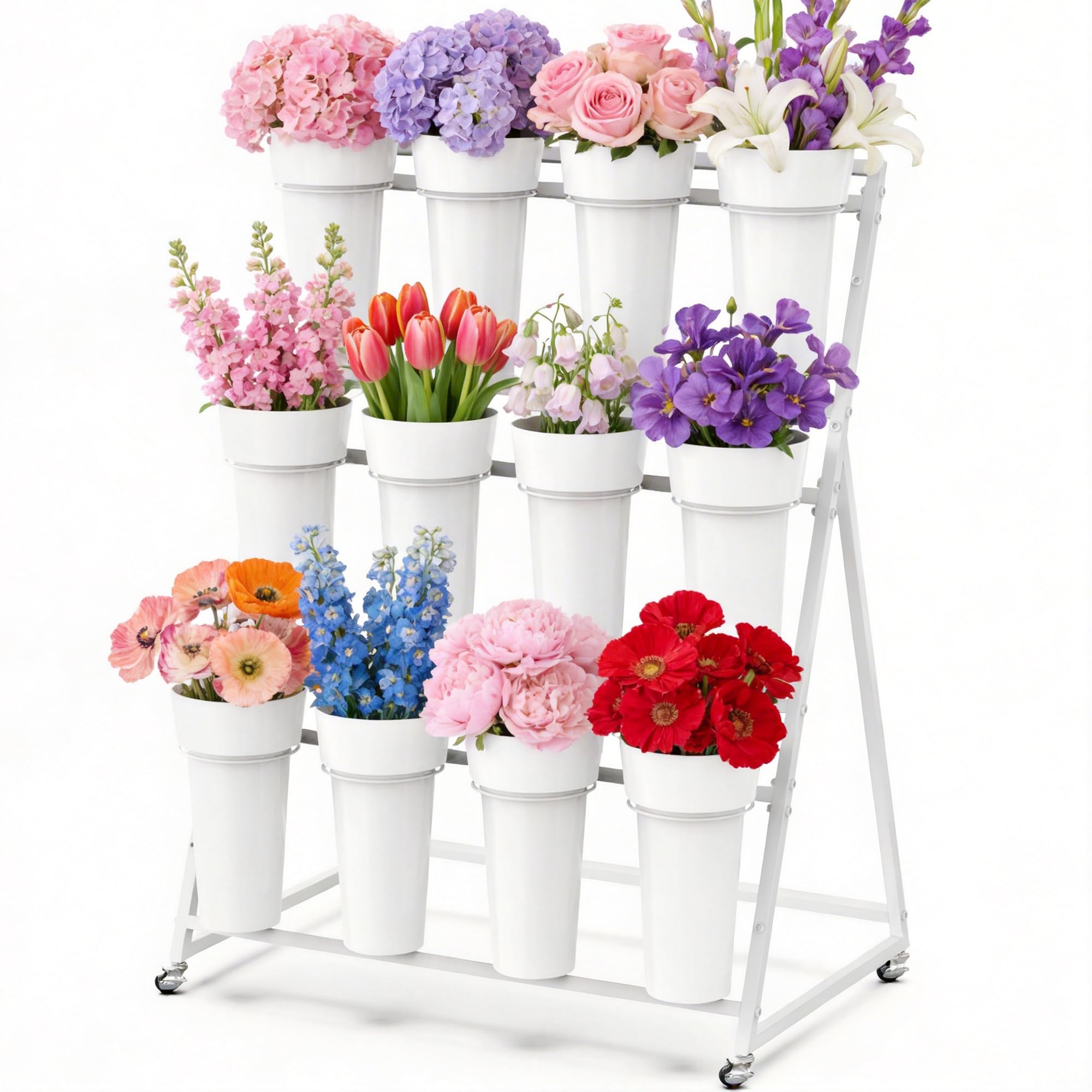 Amazon.com: VGMiu Flower Display Stand with 12 Buckets, Metal