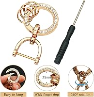 Vista 3 de Funda para llave de Hyundai con llavero de metal, compatible con Elantra Elantra GT Kona Palisade Venue Veloster, accesorios de protección suave