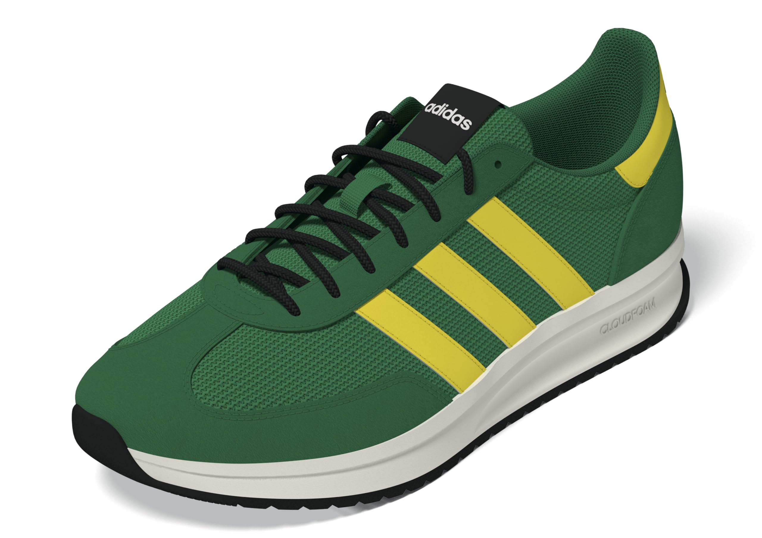 adidas Run 70s 2.0 Shoes Green 9, Zapatos Hombre, Verde, Amarillo, Blanco Roto, 43 1/3 EU