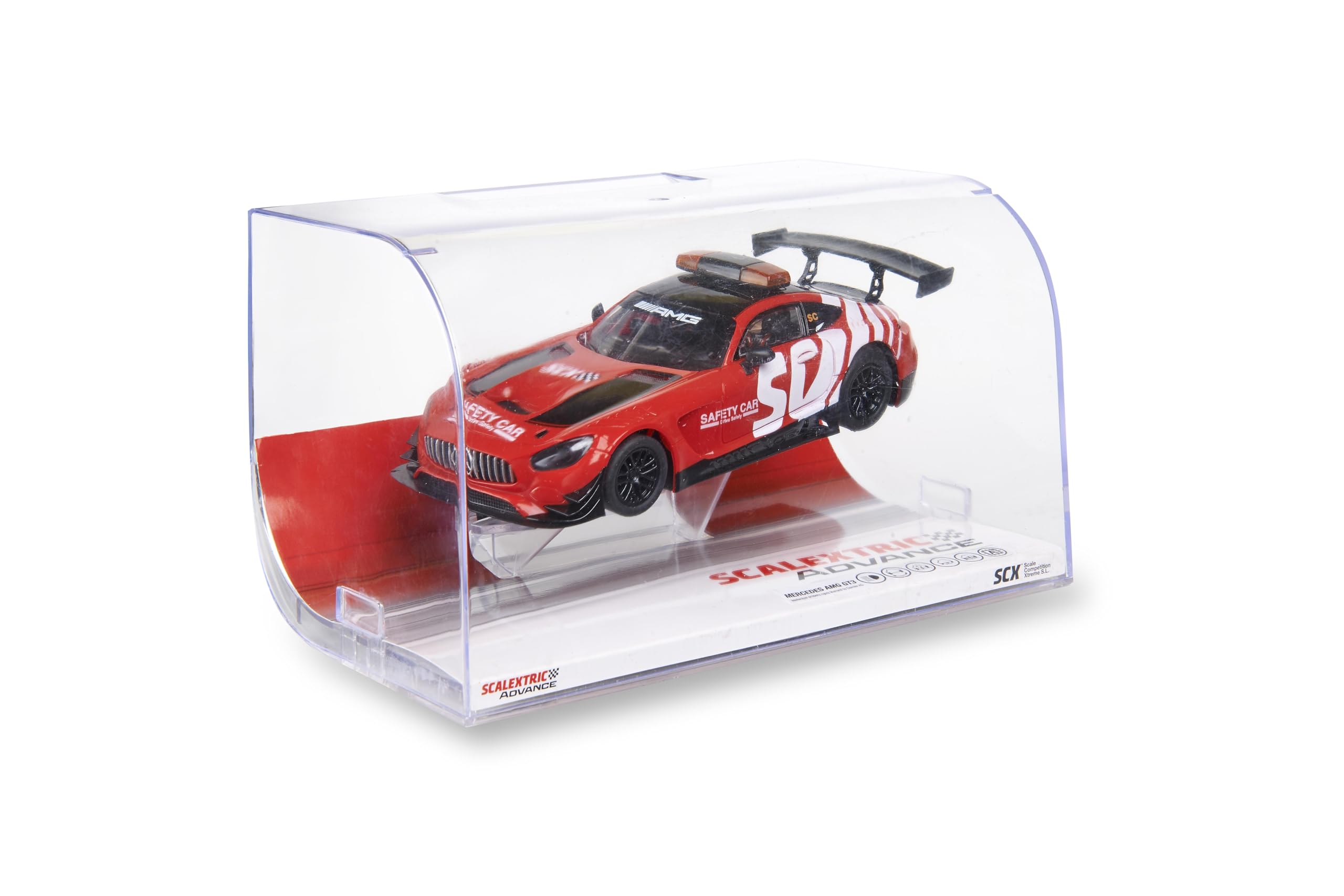 SCALEXTRIC - Coche de Carreras Advance - Coche Slot Escala 1:32 (Mercedes AMG GT3 - Safety)