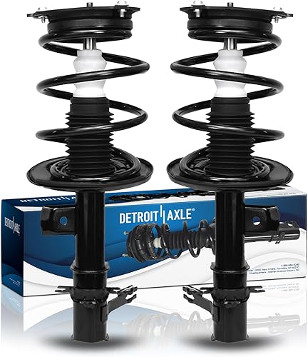 Miniatura 29 de Detroit Axle - 2 puntales traseros listos para Chevy Classic Malibu Pontiac Grand AM Olds Alero Cutlass Struts con resorte helicoidal reemplazo de