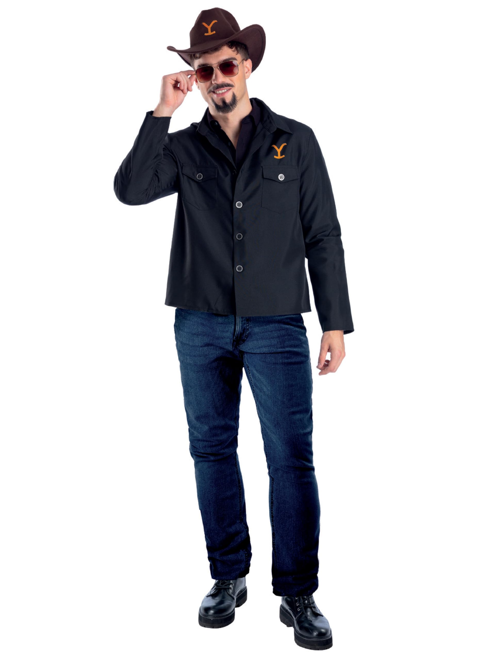 Smiffys Yellowstone Rip Wheeler Kit, Adult Fancy Dress, Size M-L