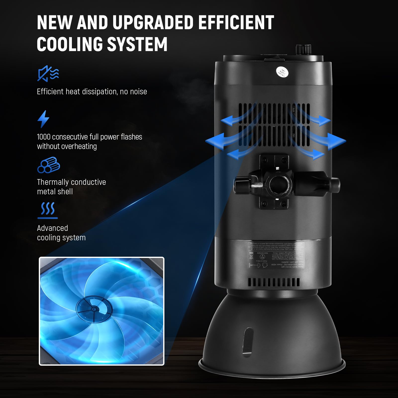 NEEWER S102-400W PRO lampa błyskowa zestaw (2 sztuki) z 2 wyzwalaczami 2 x 2,4 G, 2 x statyw świetlny do zdjęć, 2 x softbox, reflektor 5 w 1, torba, 400 W, GN62 5600 K 30 W, lampa regulacyjna LED