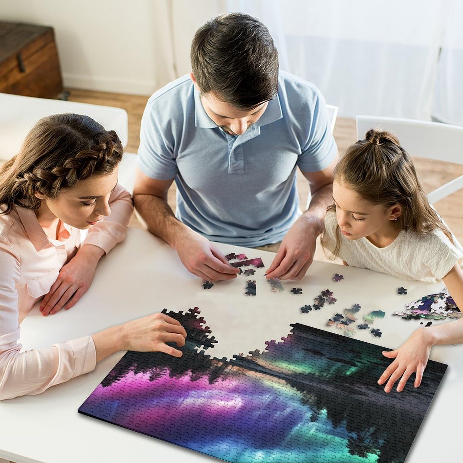 Aurora Puzzle Da 1000 Pezzi Per Adulti Puzzle Da 1000 Pezzi Puzzle Da 1000 Pezzi Giochi tivi Decorazione Della Casa Puzzle Può Essere Usato Come Regalo 1000pcs (75x50cm)
