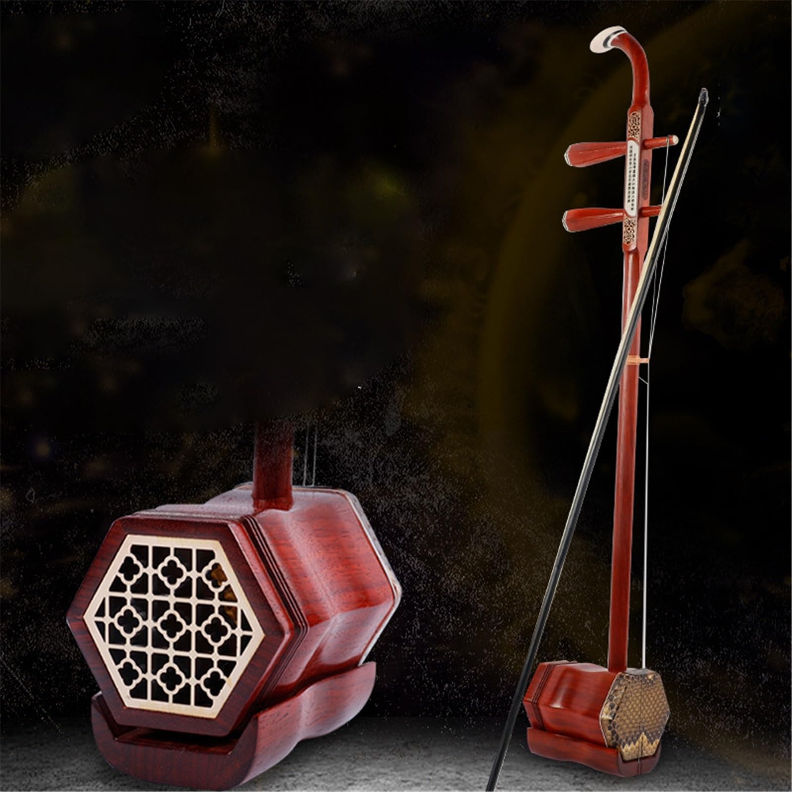 Erhu dla początkujących Rzeźba Z Palisandru, Gra Na Instrumencie Erhu, Nauczanie Gry Na Instrumencie Narodowym Erhu