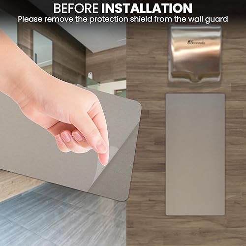 Miniatura 3 de 5Seconds Secadores de manos eléctricos para baños comerciales en 1800 W, acero inoxidable con filtro Hepa, sensor sin contacto, alta velocidad de