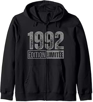 Amazon.com: Limited Edition 1992 Zip Hoodie : Clothing