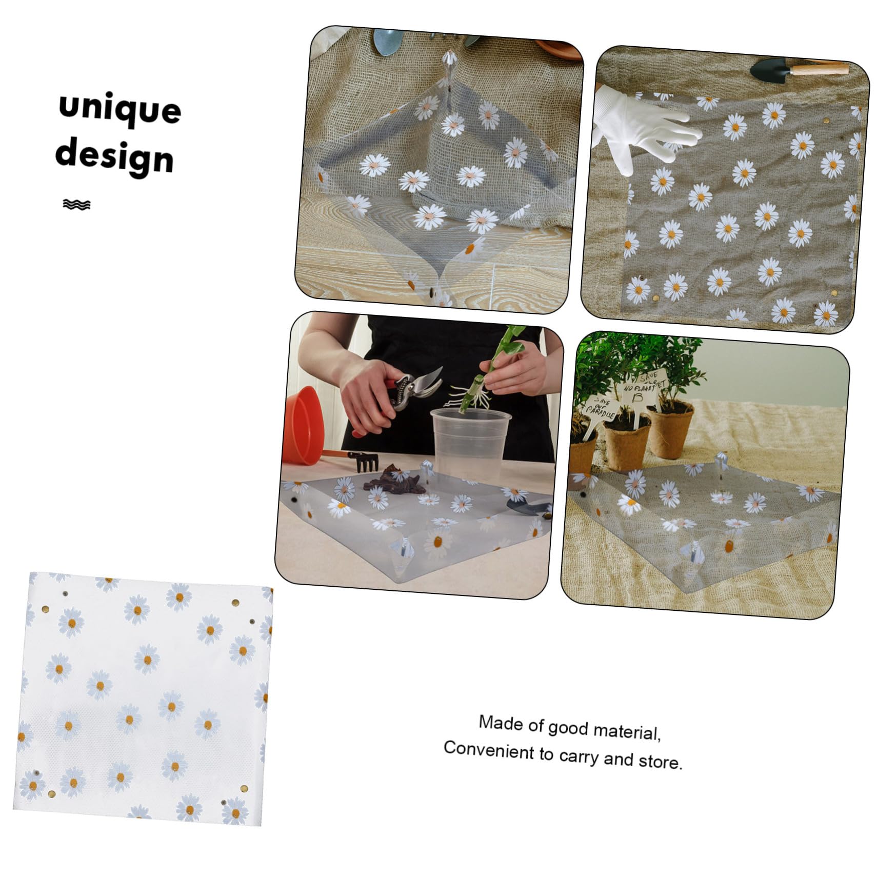 Sosoport 5pièces Tapis De Rempotage pour Plantes Intérieur Tapis De Jardinage Étanche Mat De Remplacement De Terreau pour Plantes Succulentes Et Fleurs Pratique pour Transplanter Et