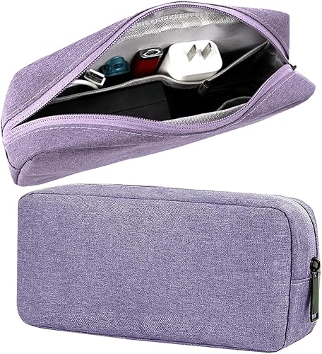 Miniatura 12 de Bolsa Organizadora de Viaje para Electrónica, Estuche Organizador de Cables Pequeño, Funda Impermeable para Accesorios de Viaje, Estuche