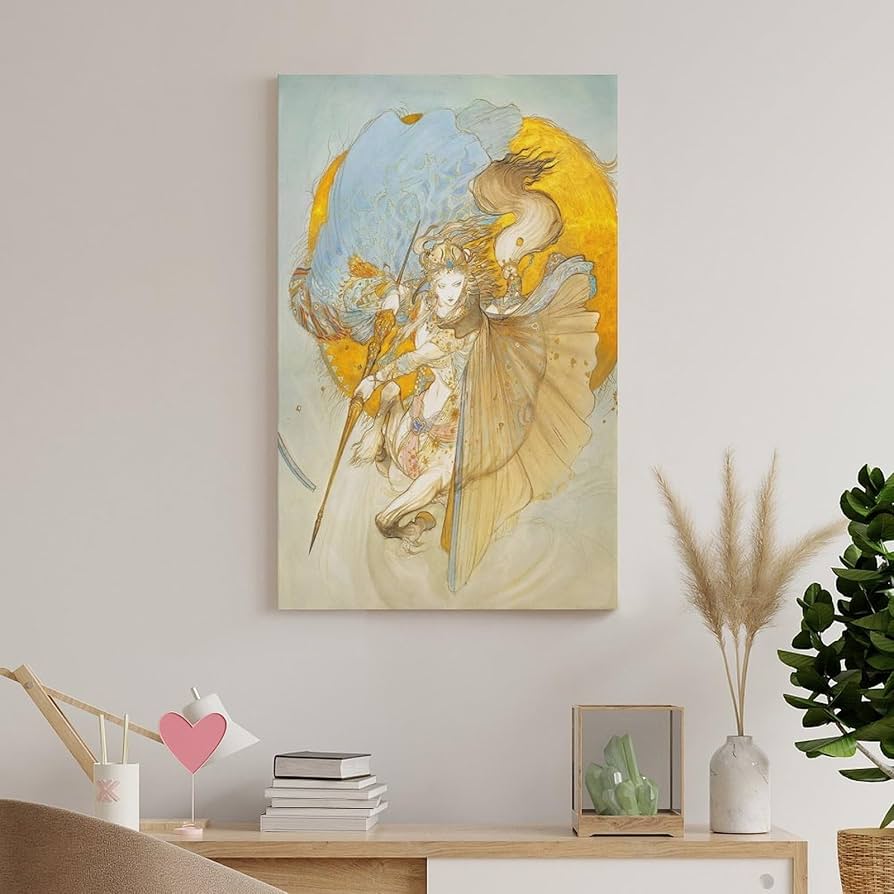 額縁付き】騎神きたりぬ 壁掛け ポスター 天野喜孝 Amazon.co.jp