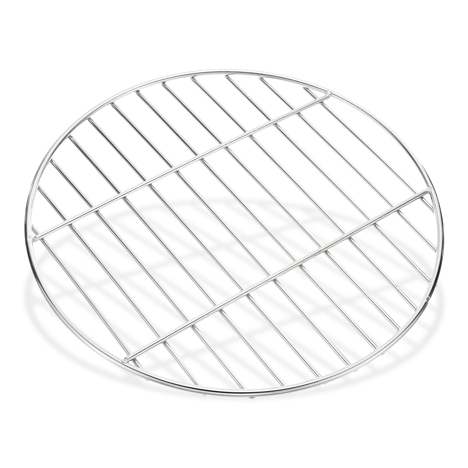 M METERXITY 1 Pack Round Grill Grate Replacement, Upgraded Thickened BBQ High Heat Stainless Steel Charcoal Fire Hinged Parts & Accessories, Cooking Grill Grate [12.99 Inch]