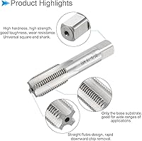 Vista 4 de Grifos de fresado de rosca, rosca G1/4-19 H2, máquina de acero de alta velocidad 6542, herramienta de roscado de tornillos de 4 flautas rectas