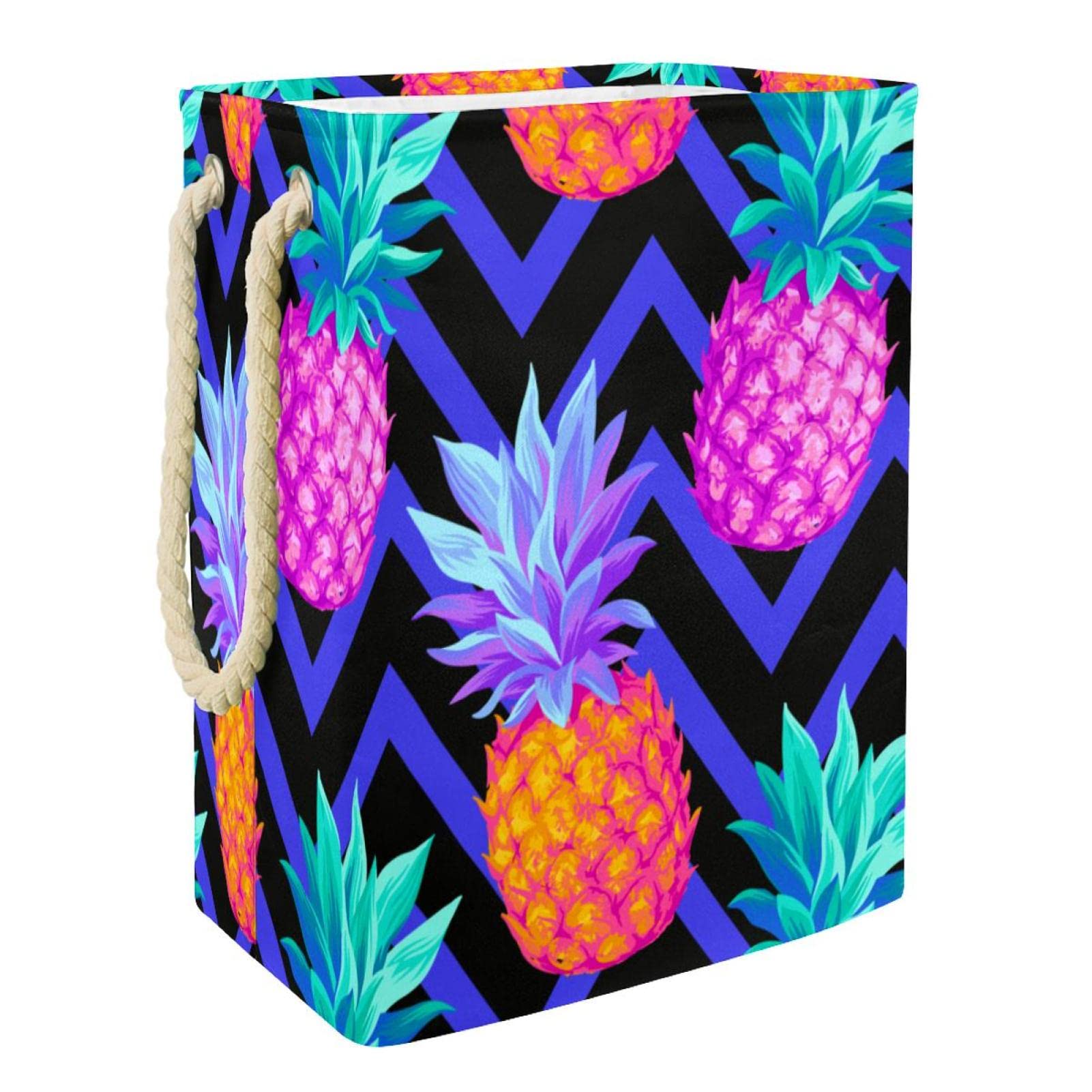 Panier à linge ananas coloré pour organiser la salle de bain et la chambre
