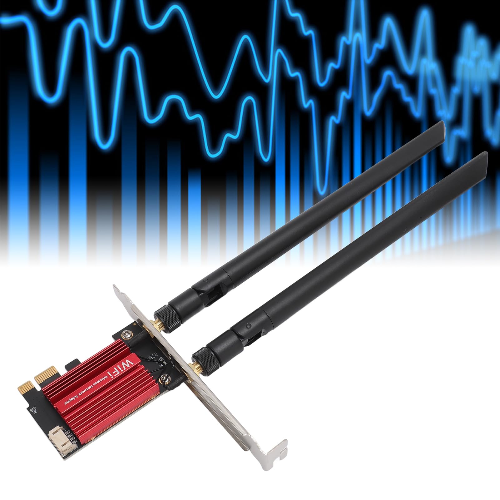 Elprico Adattatore di Rete Wireless, Adattatore di Rete WiFi Dual Band 2.4G 5G, Adattatore per Scheda di Rete Wireless PCIE RTL8821CE PRO AW CB304NF